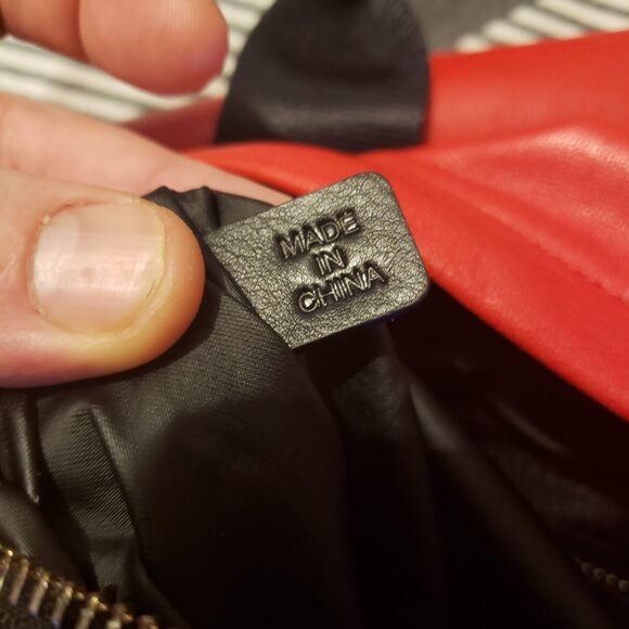 Red Leather Dufflebag by DSquared2 - Picture 9 of 10